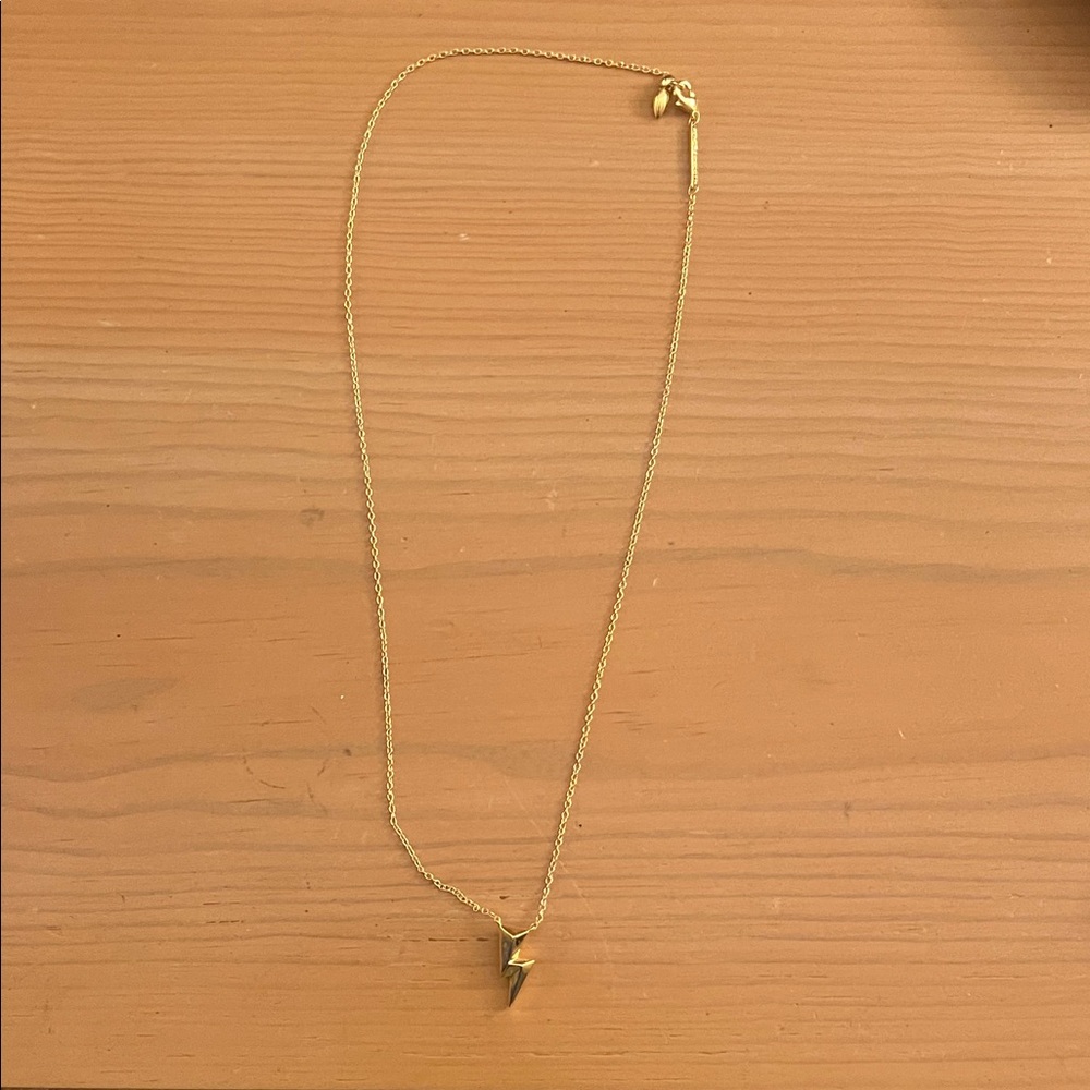 Kendra Scott Gold Lightning Pendant Necklace